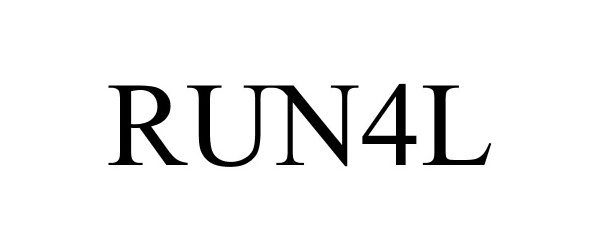 Trademark Logo RUN4L