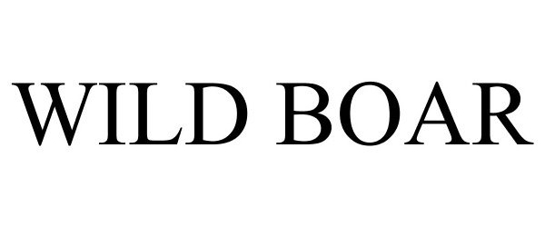 Trademark Logo WILD BOAR