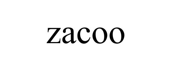 Trademark Logo ZACOO