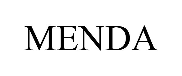 Trademark Logo MENDA