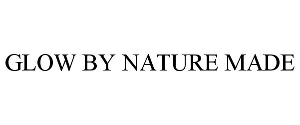 Trademark Logo GLOW BY NATURE MADE