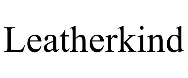 Trademark Logo LEATHERKIND