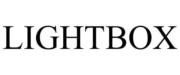 Trademark Logo LIGHTBOX