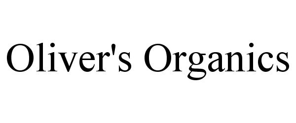  OLIVER'S ORGANICS