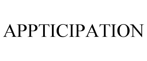 Trademark Logo APPTICIPATION