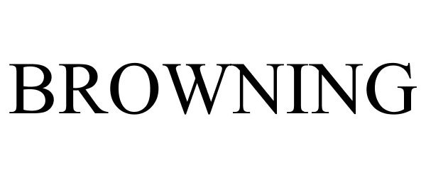Trademark Logo BROWNING