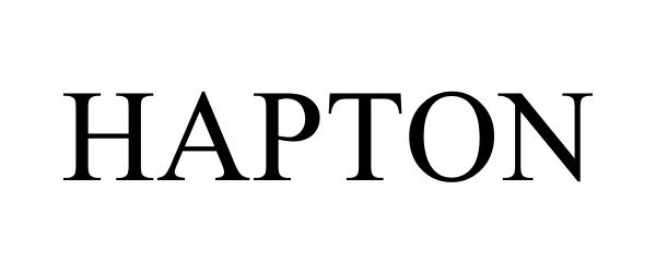 Trademark Logo HAPTON