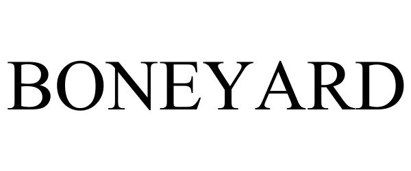 Trademark Logo BONEYARD