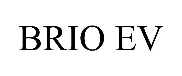 Trademark Logo BRIO EV