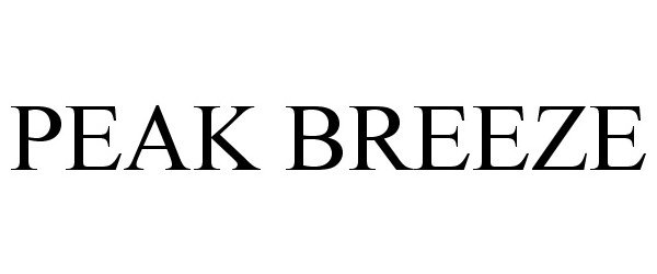 Trademark Logo PEAK BREEZE
