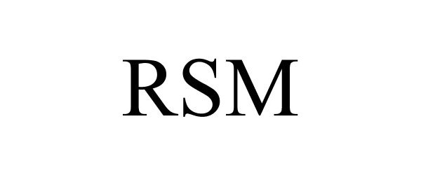 Trademark Logo RSM