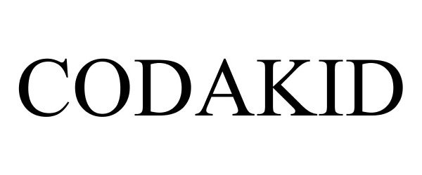 Trademark Logo CODAKID