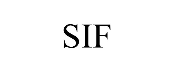 Trademark Logo SIF