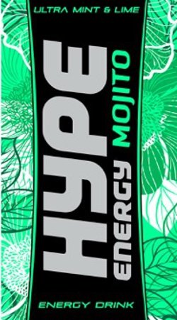 Trademark Logo HYPE ENERGY MOJITO ULTRA MINT & LIME ENERGY DRINK