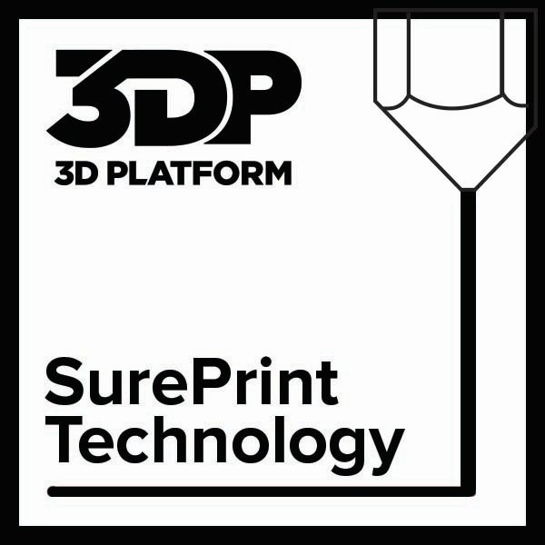 Trademark Logo 3DP 3D PLATFORM SUREPRINT TECHNOLOGY