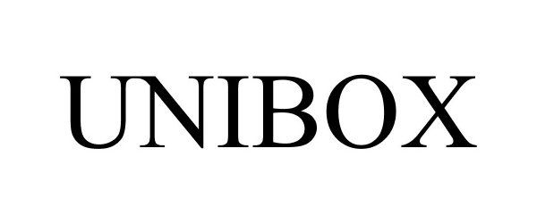 Trademark Logo UNIBOX