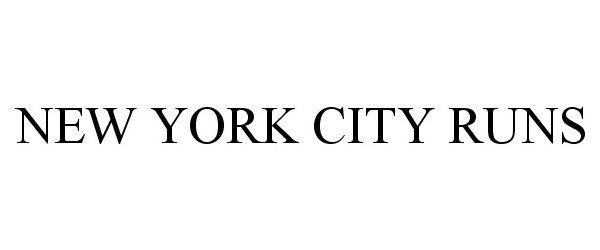 Trademark Logo NEW YORK CITY RUNS