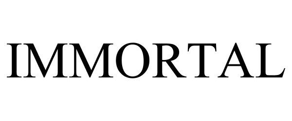 Trademark Logo IMMORTAL