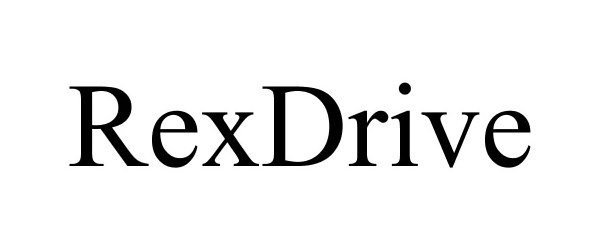 Trademark Logo REXDRIVE