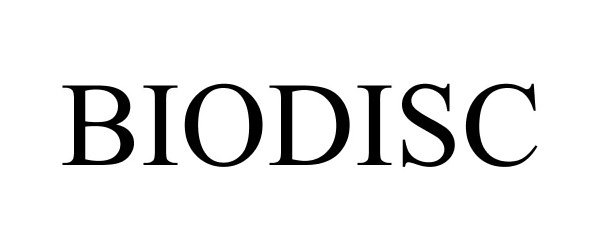 Trademark Logo BIODISC