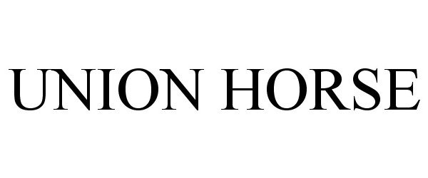 Trademark Logo UNION HORSE
