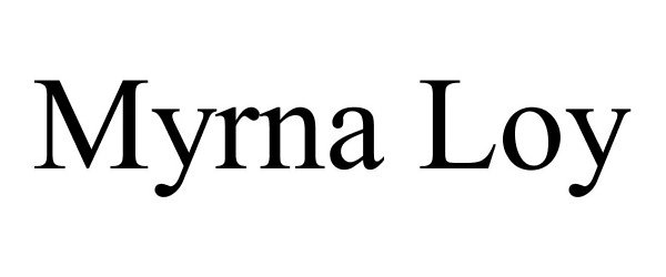 Trademark Logo MYRNA LOY