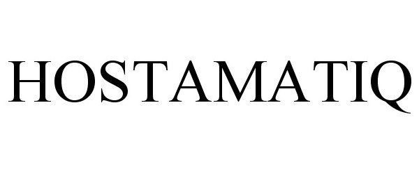 Trademark Logo HOSTAMATIQ