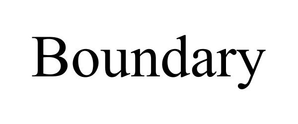 Trademark Logo BOUNDARY