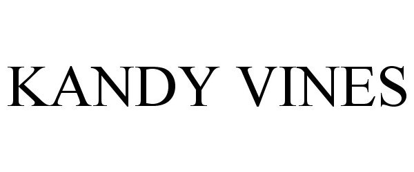 Trademark Logo KANDY VINES