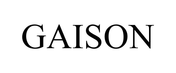 Trademark Logo GAISON