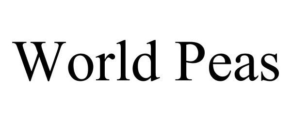 Trademark Logo WORLD PEAS