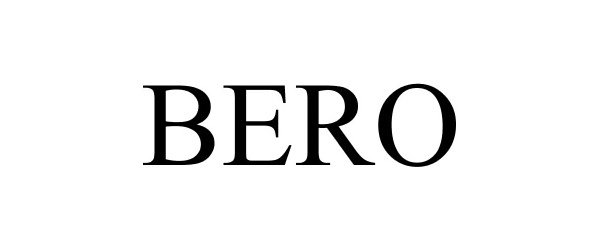 Trademark Logo BERO