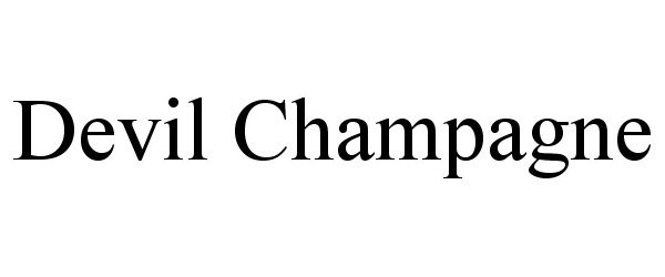 Trademark Logo DEVIL CHAMPAGNE