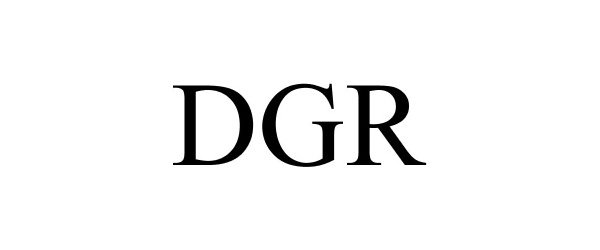 Trademark Logo DGR