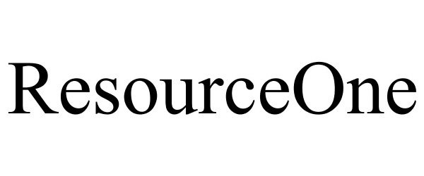 Trademark Logo RESOURCEONE
