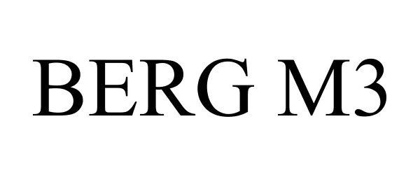 Trademark Logo BERG M3