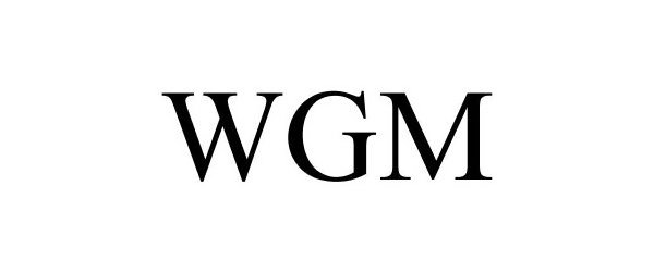 Trademark Logo WGM