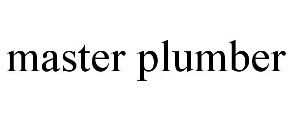  MASTER PLUMBER