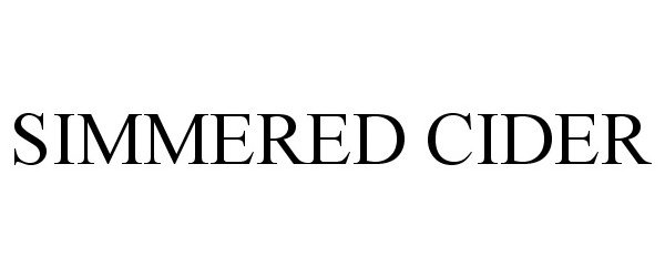 Trademark Logo SIMMERED CIDER