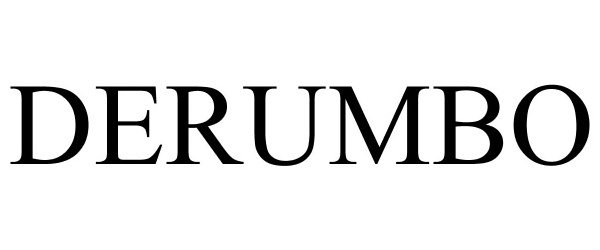 Trademark Logo DERUMBO