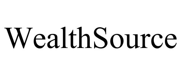 Trademark Logo WEALTHSOURCE