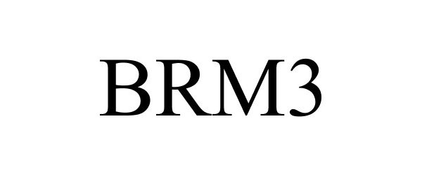 Trademark Logo BRM3