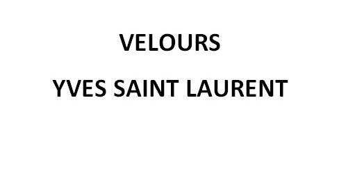 Trademark Logo VELOURS YVES SAINT LAURENT