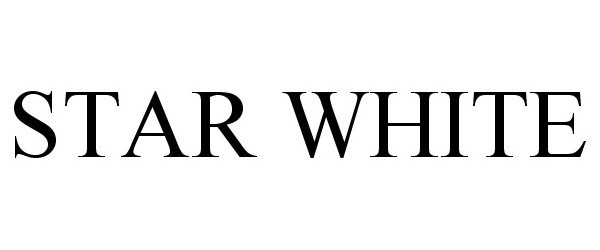 Trademark Logo STAR WHITE
