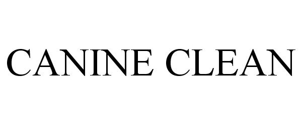 Trademark Logo CANINE CLEAN