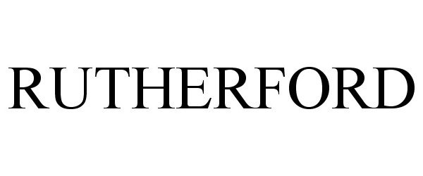 Trademark Logo RUTHERFORD