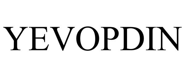Trademark Logo YEVOPDIN