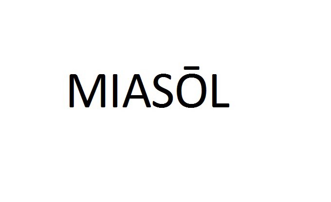 Trademark Logo MIASOL