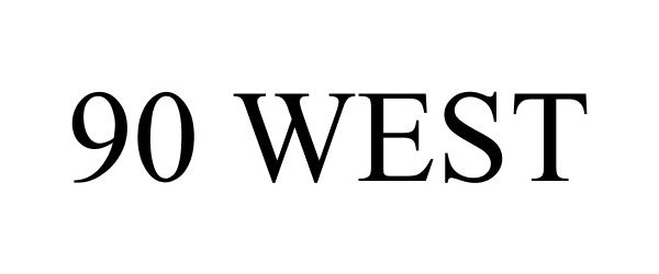 Trademark Logo 90 WEST