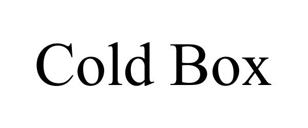 Trademark Logo COLD BOX